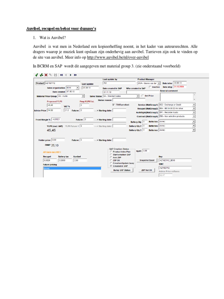 Auvibel Recupel en Bebat | PDF