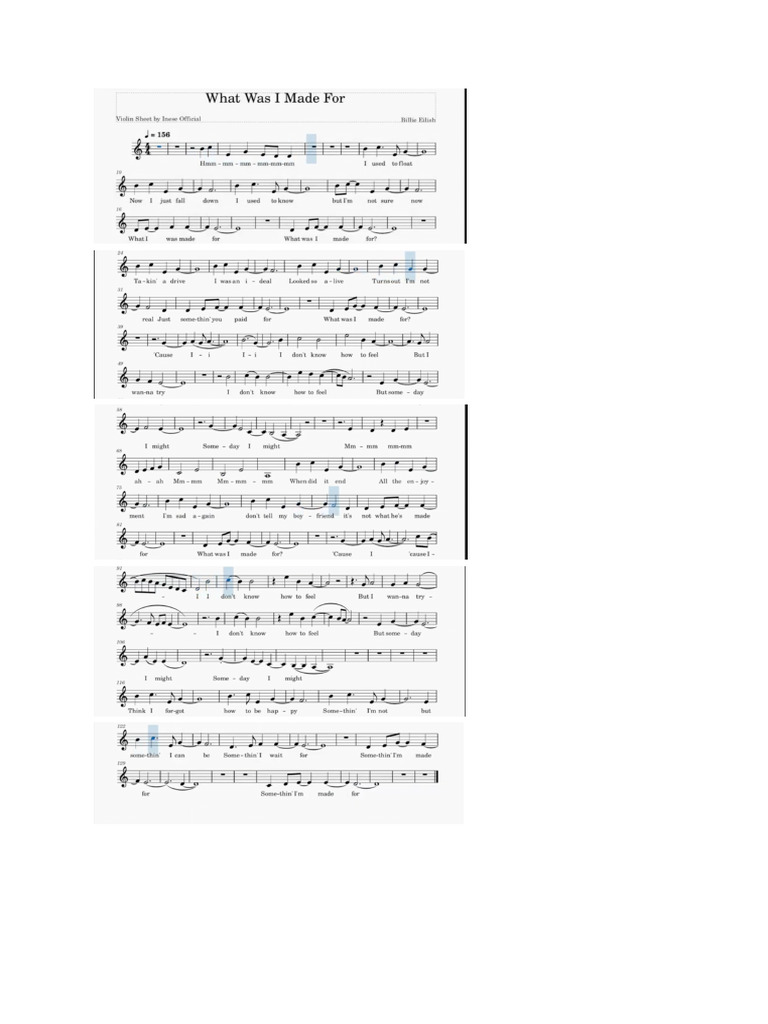 What Was I Made For | PDF