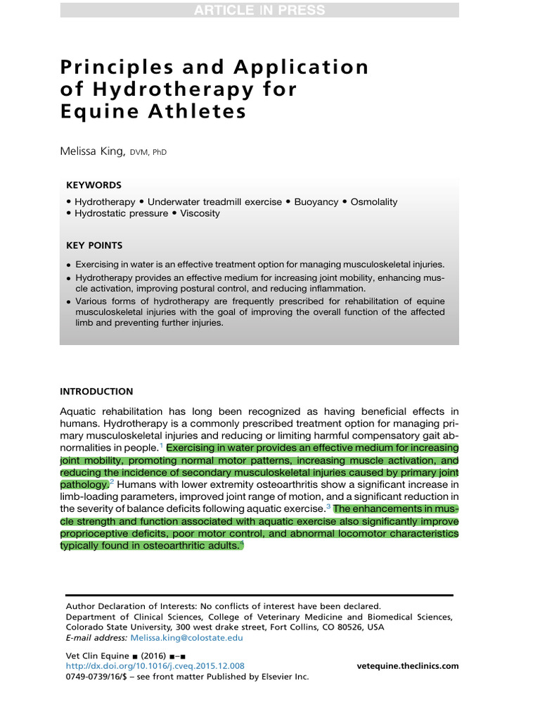 Hidrotherapy | PDF