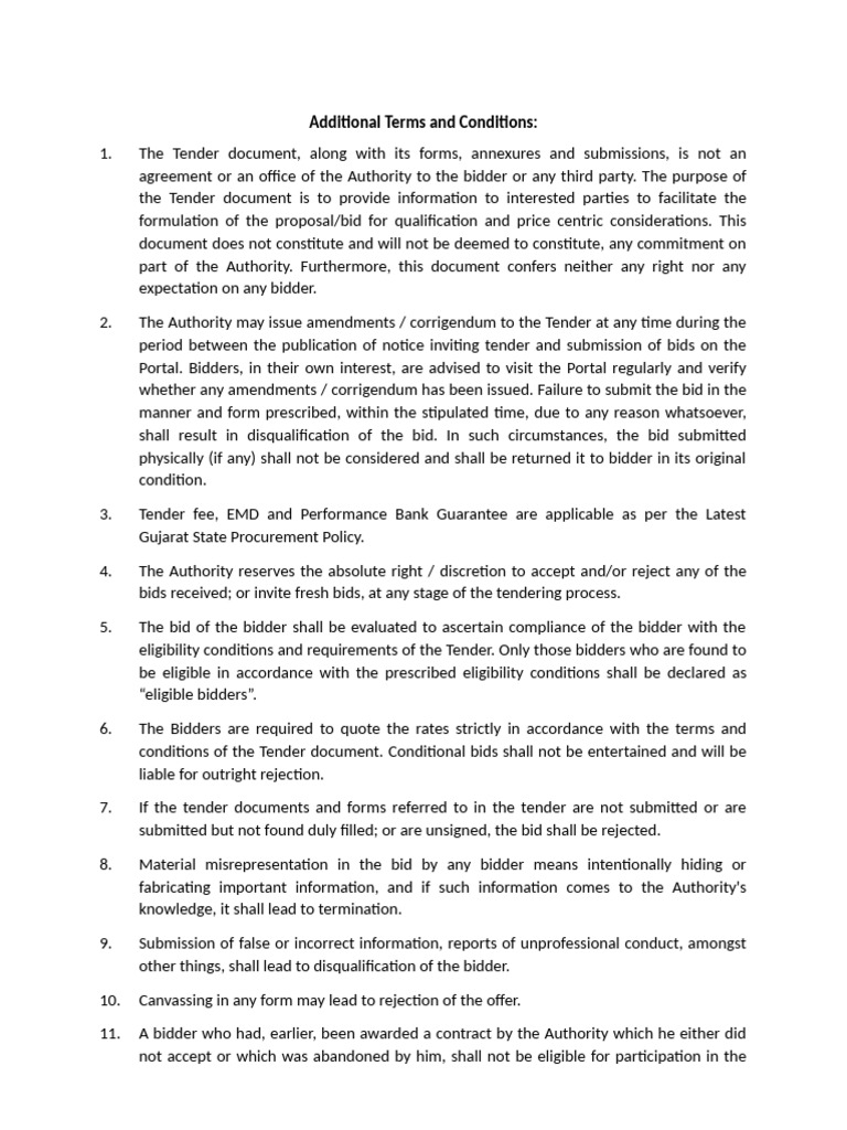Additional Terms and Conditions - 1 | PDF | Legal Liability | Safety