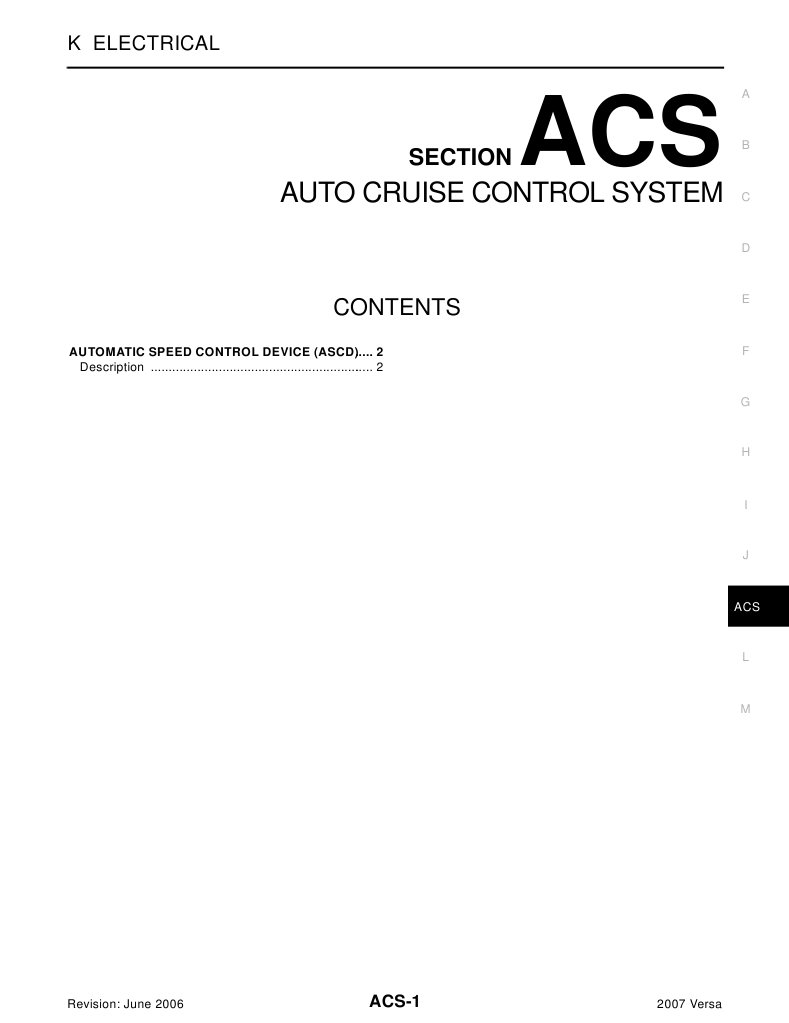 2007 Versa Auto Cruise Control Guide | PDF