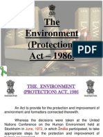 The Environment (Protection) Act - 1986