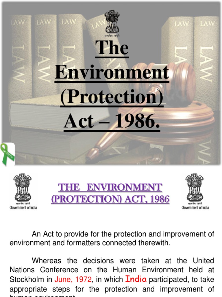 Environment Protection Act 1986 Overview | PDF | Science & Mathematics ...