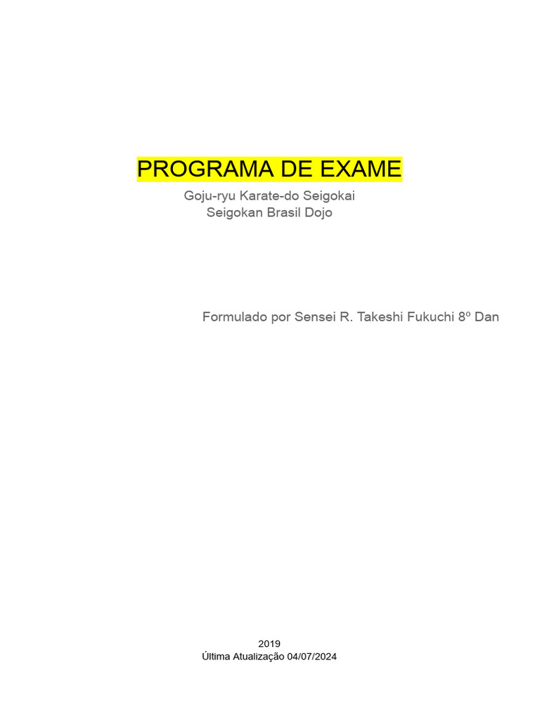 Programa Exame 04072024 | PDF