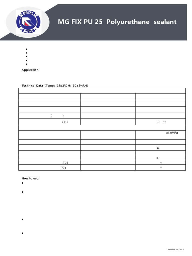 Pu 25 TDS | PDF