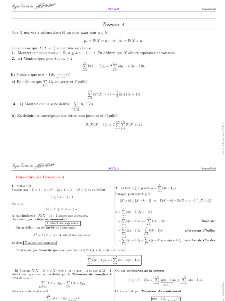 Correction Exo Pas Facile (Fermat) | PDF