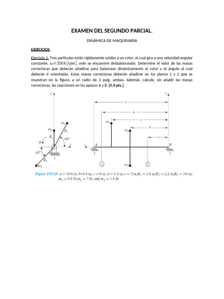Examen Del Segundo Parcial Primavera 2024 Pdf