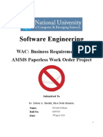 Business Requirements for AMMS Paperless Work Order Project
