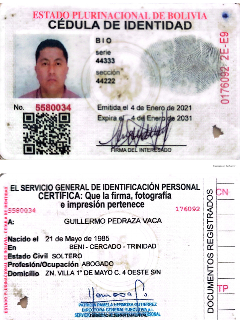 Carnet de Identidad | PDF