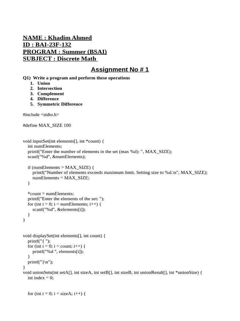 Assignment 123 | PDF