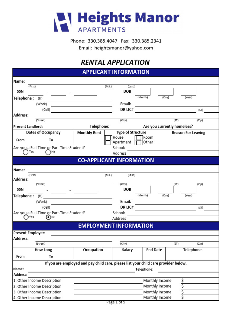HTS Rental Application 2021 | PDF | Section 8 (Housing) | Social ...