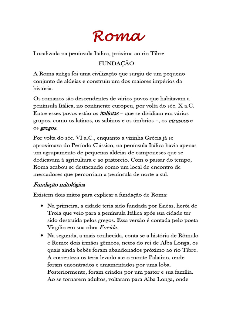Roma | PDF