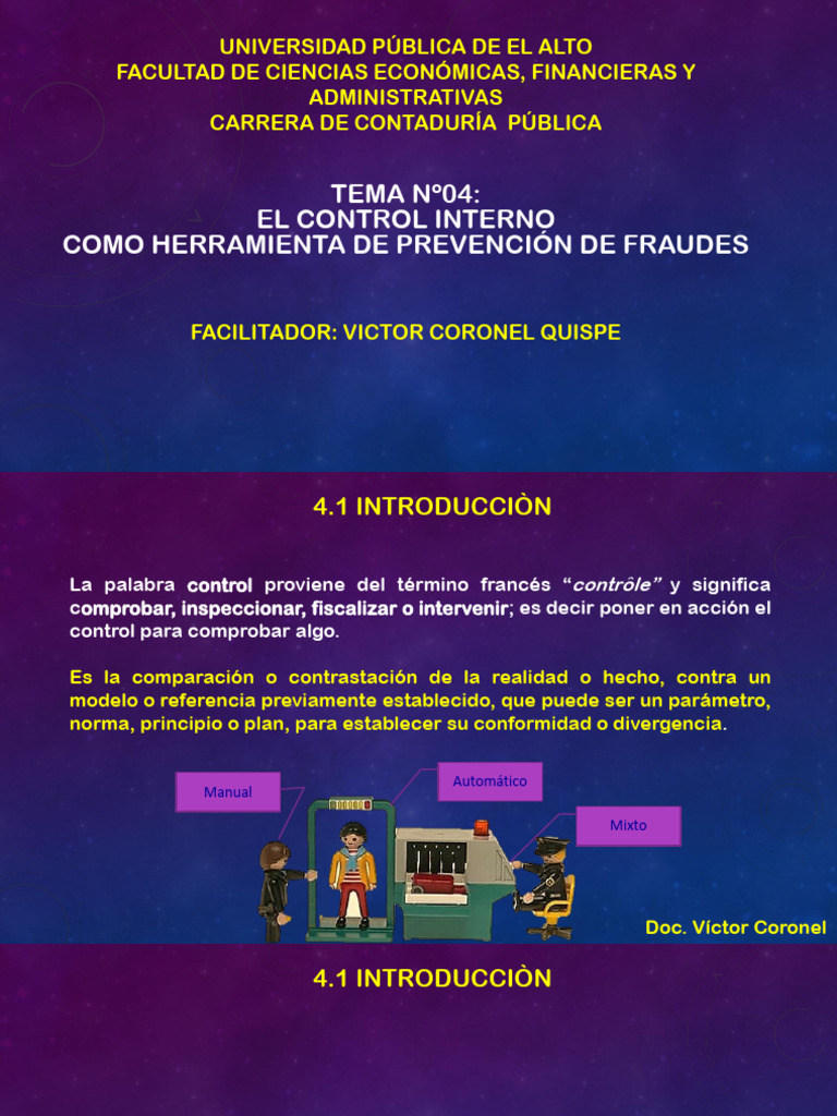 Tema 4 El Control Interno en La Prevención de Fraude | PDF