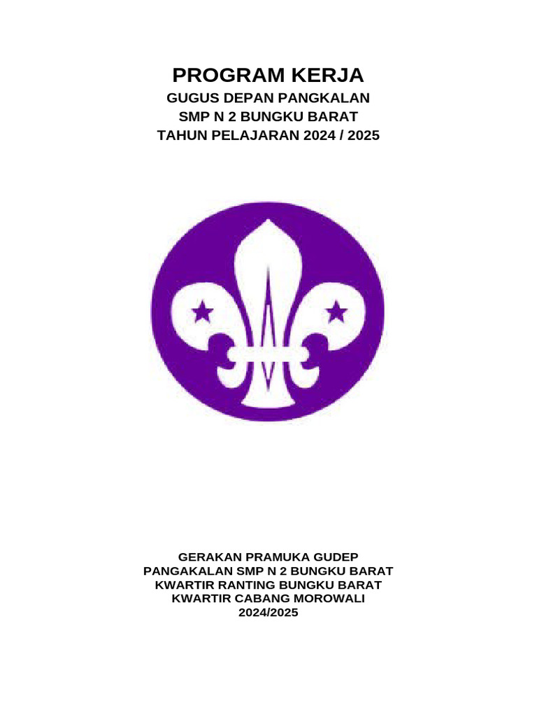Program Kegiatan SMP 2 BB-1 | PDF