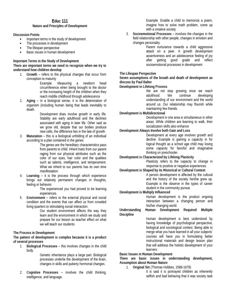 Educ 111 Reviewer | PDF