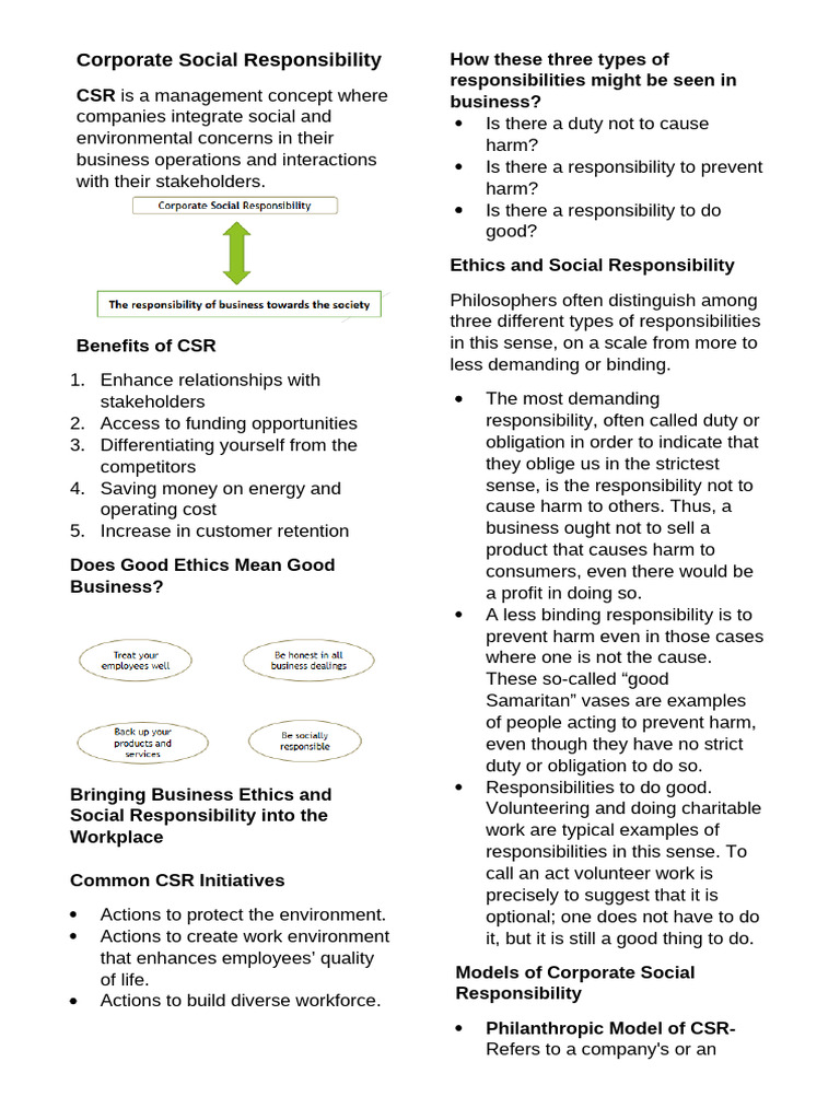 Corporate Social Responsibility Rev | PDF