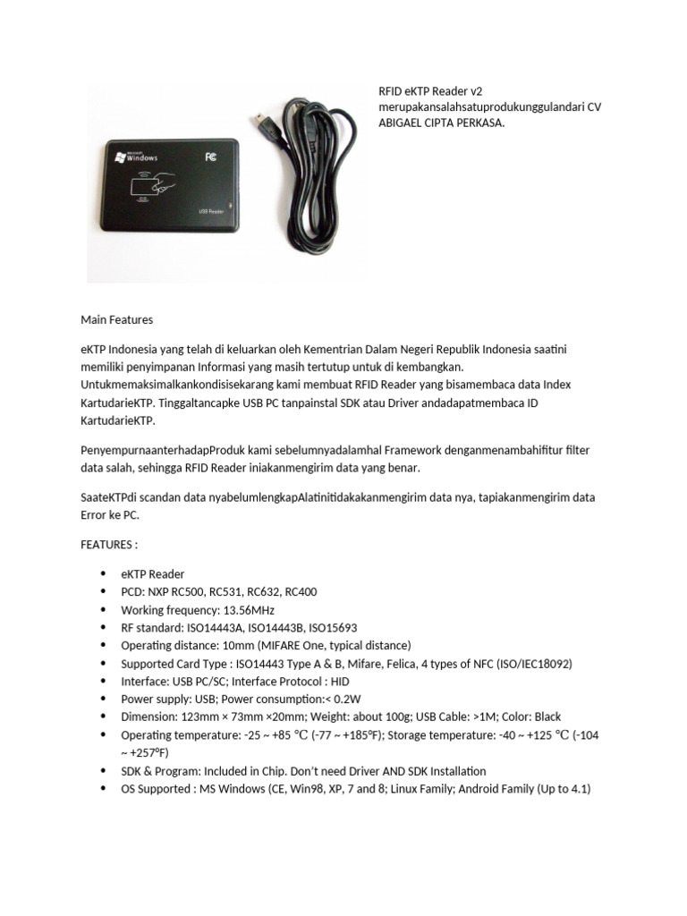 Brochure RFID | PDF