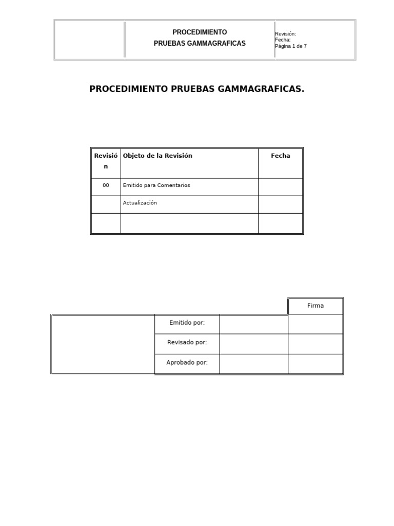 LP-014 Gammagrafía | PDF