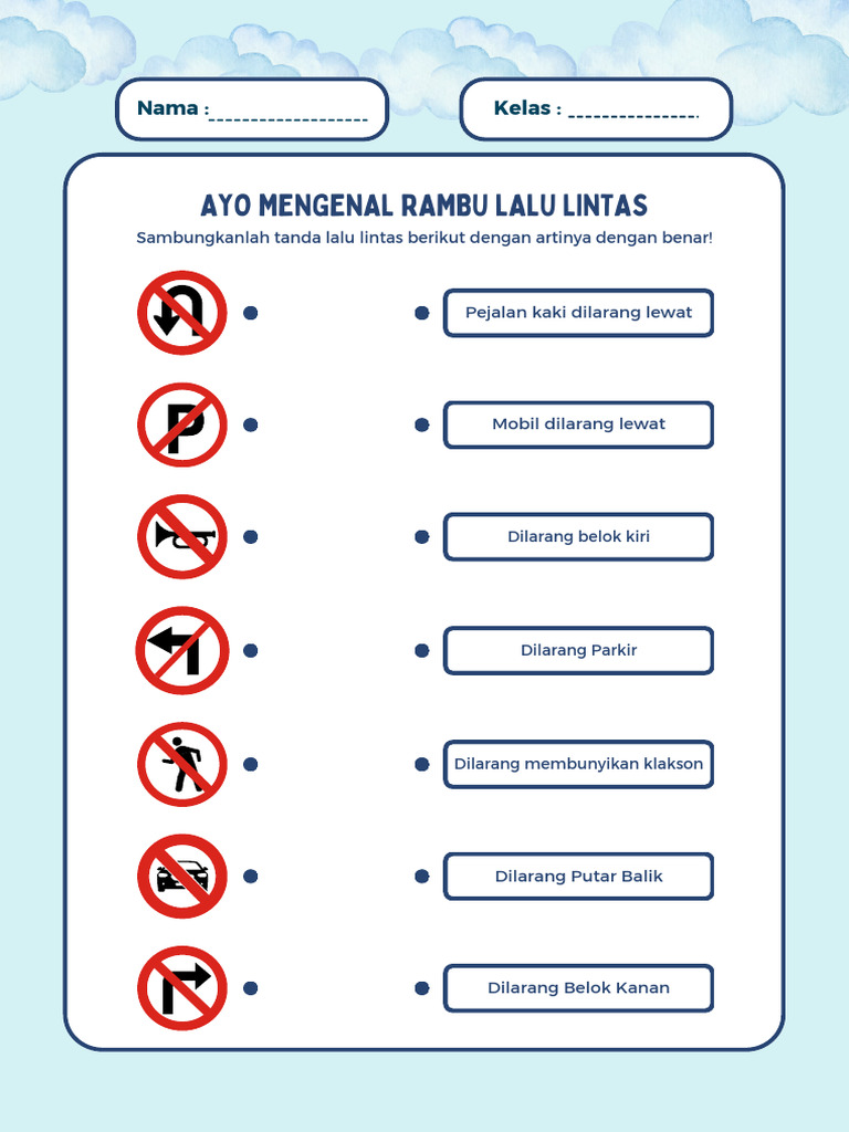 LKPD Mengenal Rambu | PDF