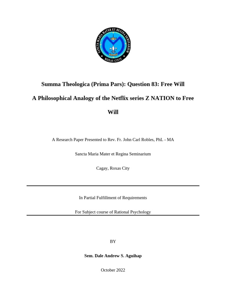 Rat Sci PAPER | PDF | Free Will | Social Science