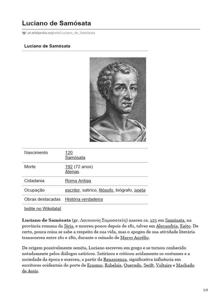 Luciano de Samósata | PDF