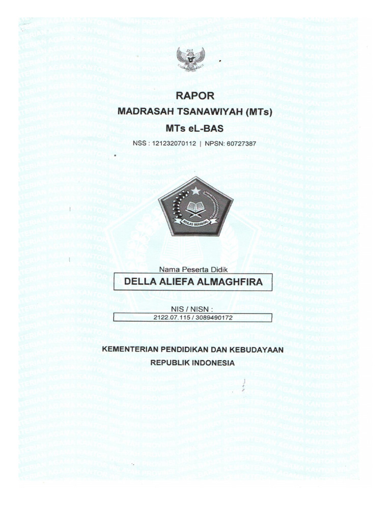 Rapor Semester 5 Dan 6 | PDF