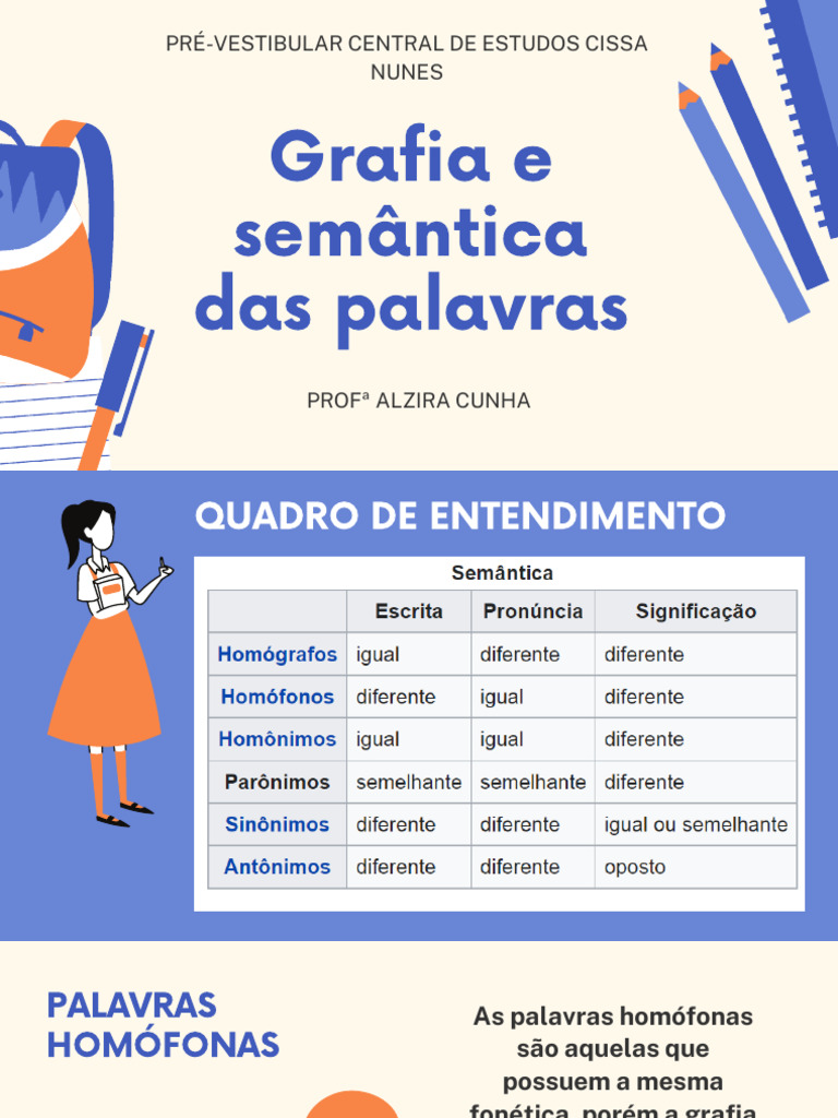Grafia e Semântica Das Palavras | PDF