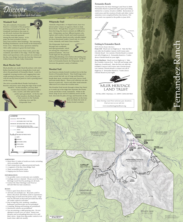 Fernandez Ranch Trail Overview | PDF | Trail | California