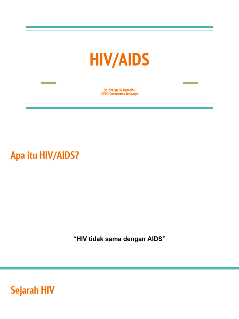 Sosialisasi HIV AIDS Di Tempat Kerja | PDF