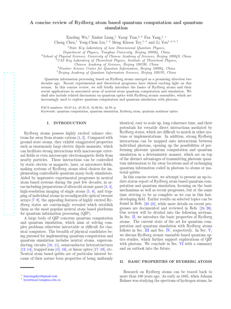 Rydberg | PDF