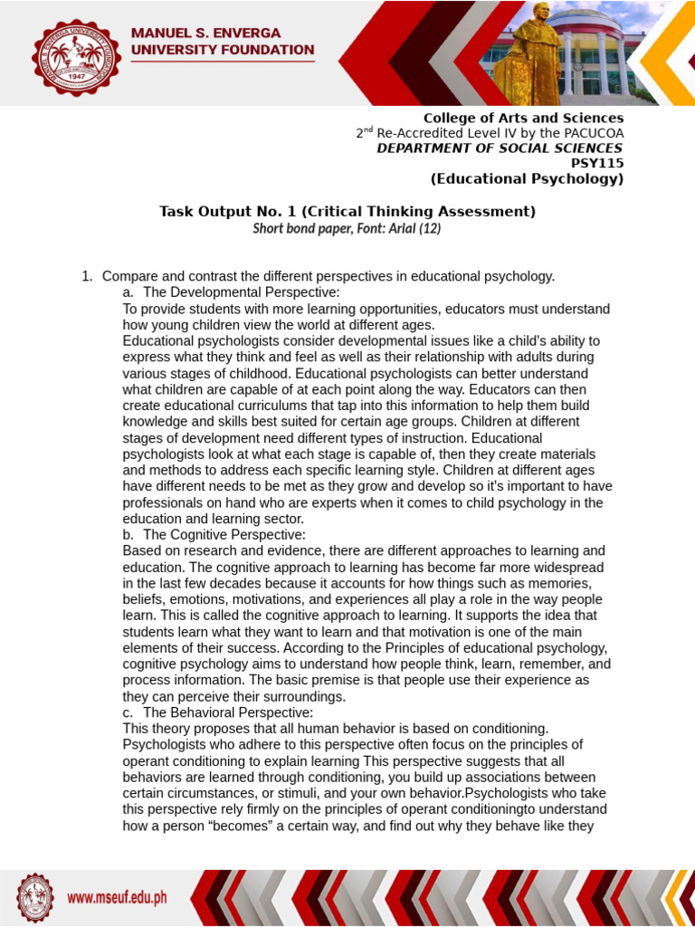 CTA 1 Prelim | PDF