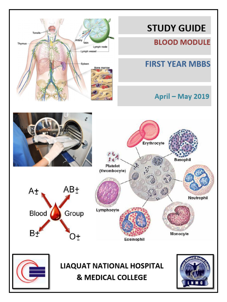STUDY GUIDE-BLOOD-2019 1st Year | PDF