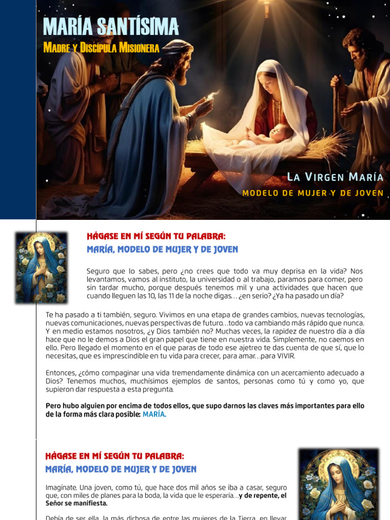 7 - María - Modelo de Fe y Servicio | PDF | María, madre de Jesús ...