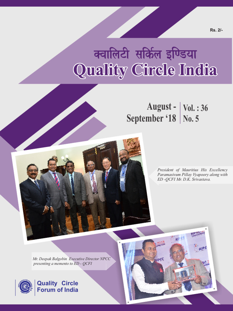 Quality Circle Forum India Update: Aug-Sep 2018 | PDF | Business