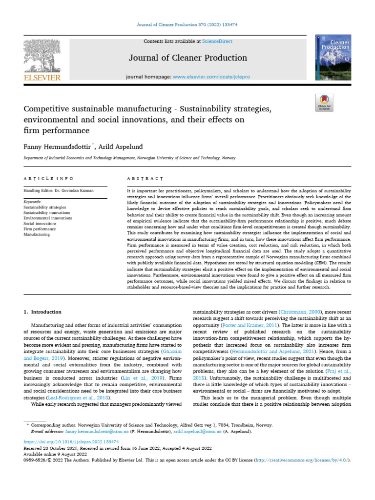 Main - Competitive Sustainable Manufacturing - Sustainability ...