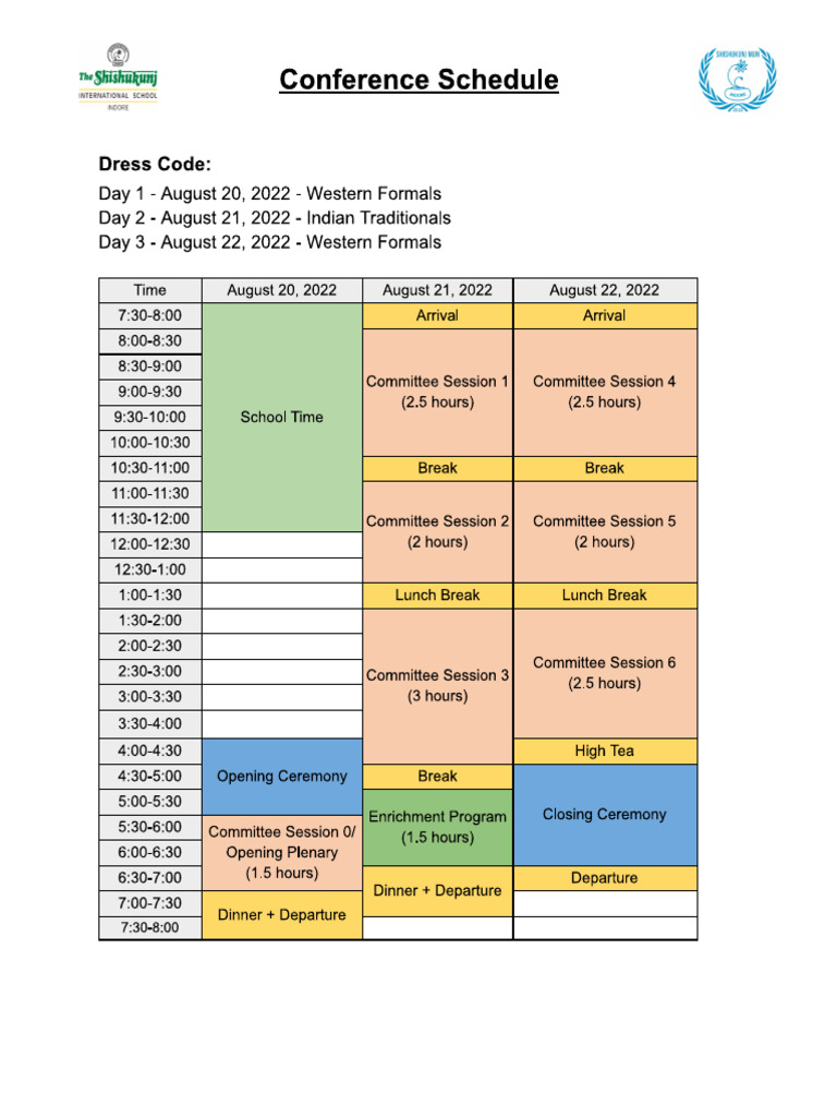 Conference Schedule Final | PDF