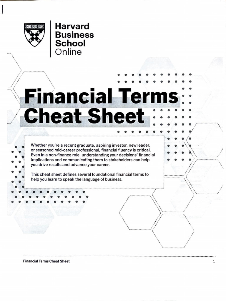 Financial Terms Pdf