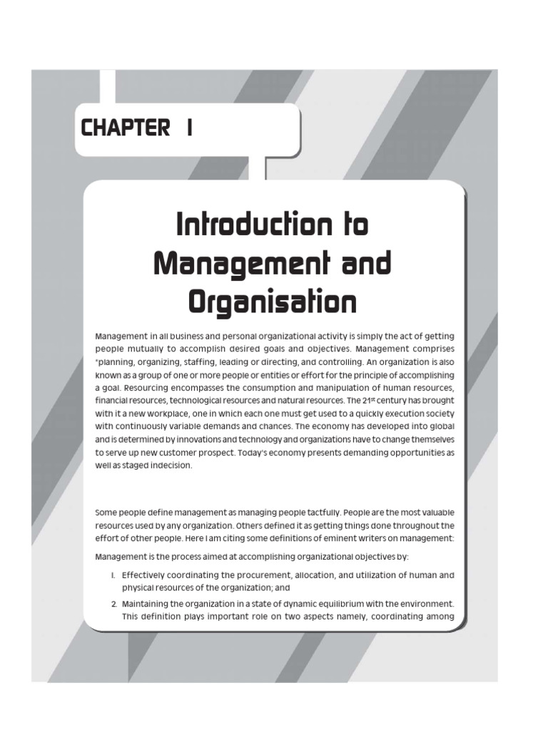 Introduction To Management | PDF