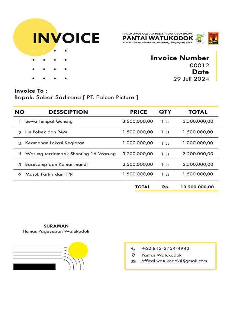 Invoice WK | PDF