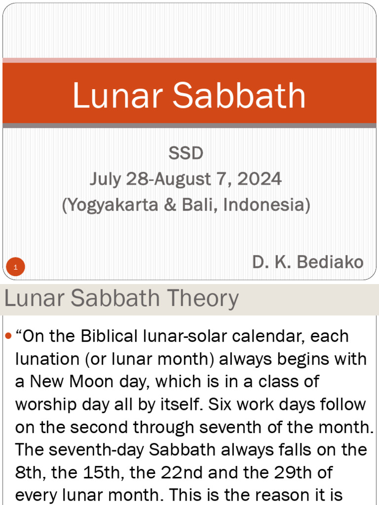 Lunar Sabbath PDF