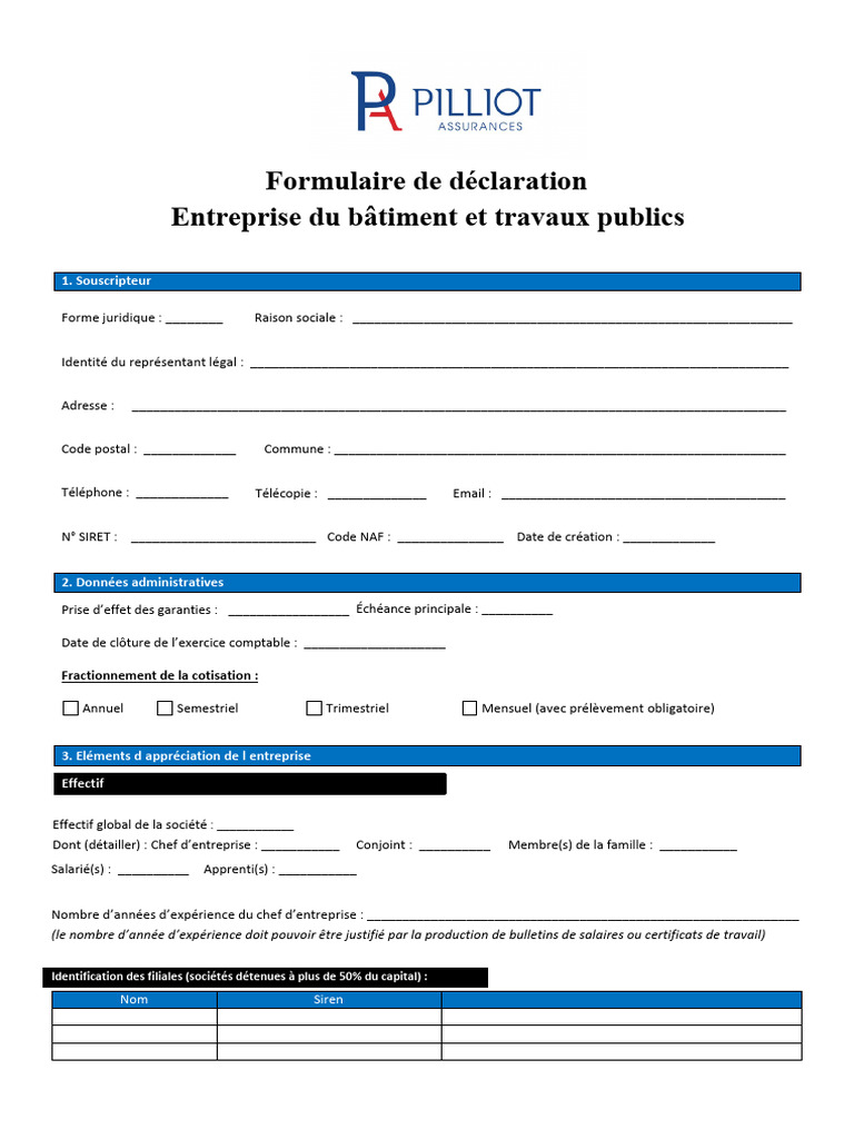 FDR Entreprise Du Btiment Et Travaux Publics | PDF
