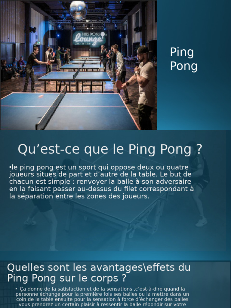 Le Ping Pong | PDF