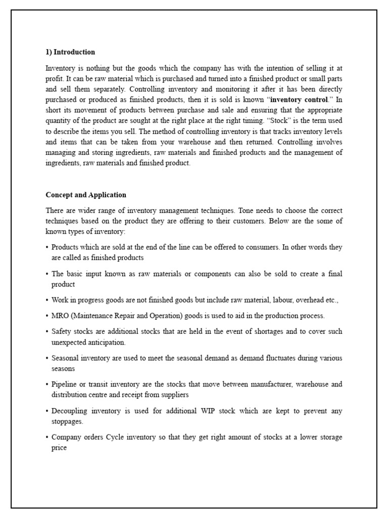 Operation Management | PDF | Inventory | Business