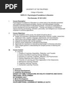 Download Edfd211 Syllabus by Likhaan PerformingArts HomeStudio SN76441271 doc pdf