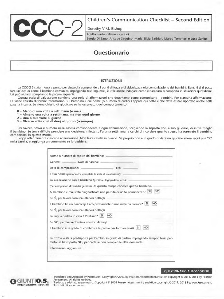 Protocollo CCC-2 LQ | PDF