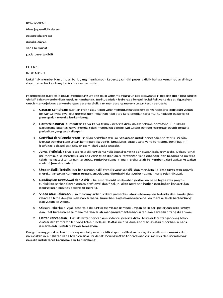 Akreditasi Baru Komponen 1 1 1 Pdf