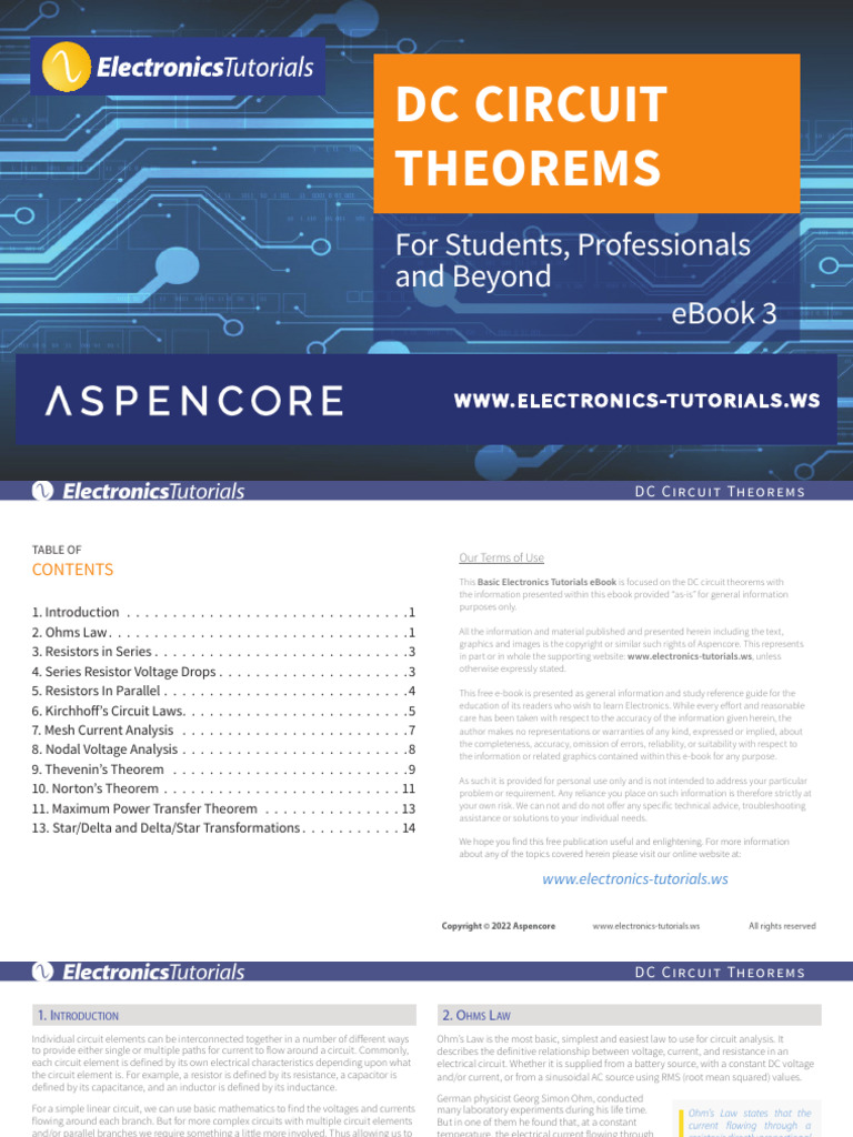 DC Theorems Ebook | PDF