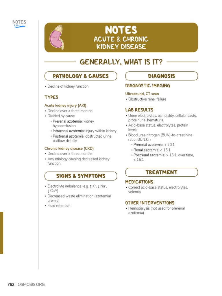 Acute and Chronic Kidney Disease | PDF