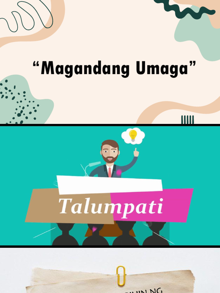 Aralin 1 Talumpati Kom. Pan | PDF