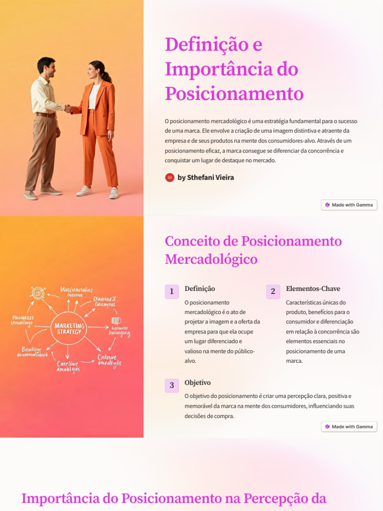 Definicao e Importancia Do Posicionamento | PDF